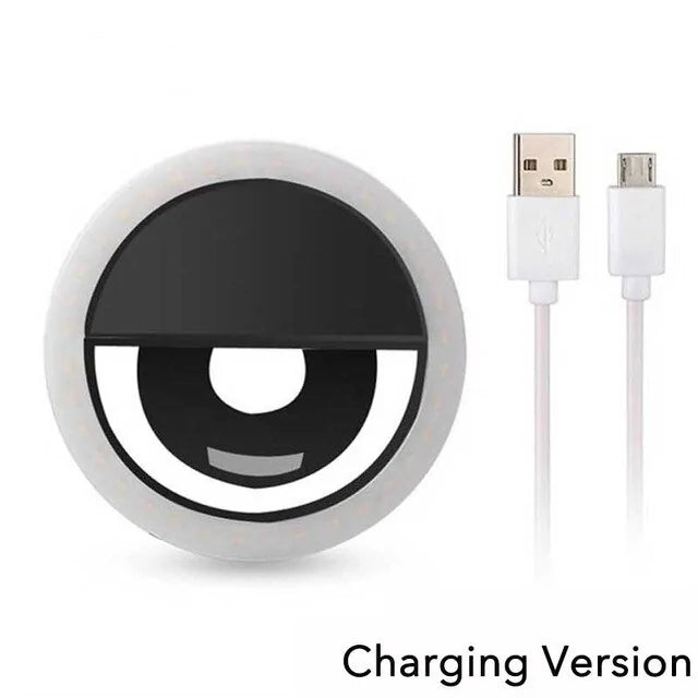 Portable LED Selfie Light Ring Flash
