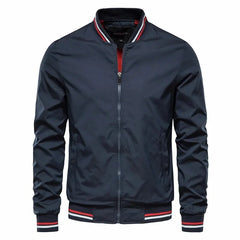 Solid Outwears Windbreaker Coats Aviator Jacket