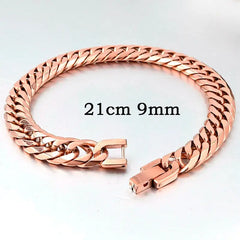 Stainless Steel Curb Dome Link Wristband Jewelry