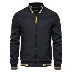 Solid Outwears Windbreaker Coats Aviator Jacket