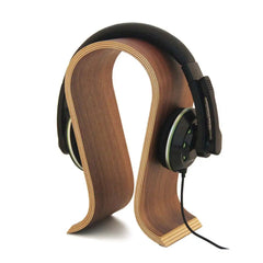 Universal U Shape Wood Headphone Stand Earphone