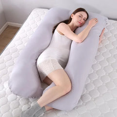 Sleeping Support Pillow For Pregnant Women Body PW12 100% Cotton Rabbit Print U Shape Maternity Pillows Pregnancy Side Sleepers