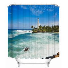 Ocean Beach Shower Curtain Set