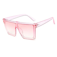 SHAUNA Flat Top Classic Square Sunglasses