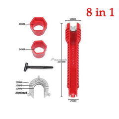 8-in-1 or 5-in-1 Flume Wrench Sink Faucet Plumbing Tools