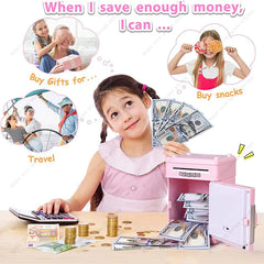 Children's Mini ATM Coin Bank: Safe Money Saving Box