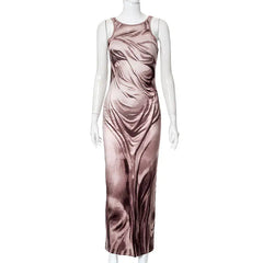 Work Of Art Sleeveless Maxi Dress