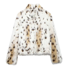 Women's Fashion Animal Pattern Baggy Coat