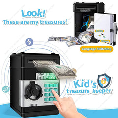 Children's Mini ATM Coin Bank: Safe Money Saving Box