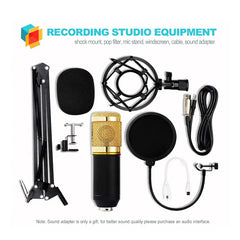 5Core Recording Microphone Podcast Bundle  Professional Condenser Cardioid Mic Kit  w Boom Arm