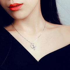 Cat Moon Necklace