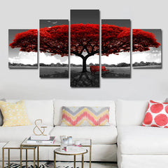 5Pcs Canvas Print Paintings Landscape Pictures Wall Art Modern Living Room Decor