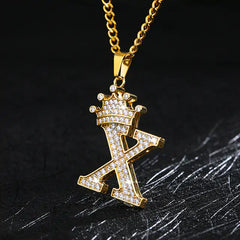 Zircon Alphabet Necklace