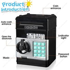 Children's Mini ATM Coin Bank: Safe Money Saving Box