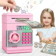 Children's Mini ATM Coin Bank: Safe Money Saving Box