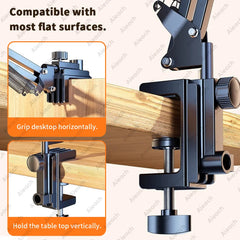 360 Rotating Bed Tablet Mount Stand