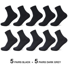 10 Pairs Bamboo Fiber Socks