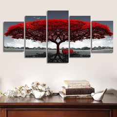 5Pcs Canvas Print Paintings Landscape Pictures Wall Art Modern Living Room Decor