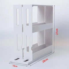 2-layer Rotatable Push-pull Multi-Function Storage Rack