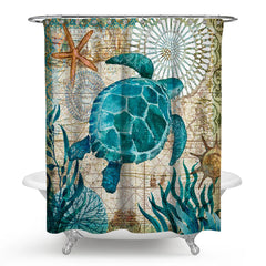 Ocean Beach Shower Curtain Set