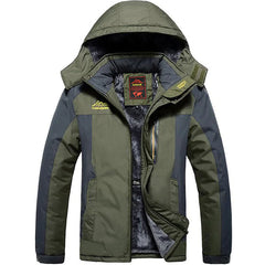 Men's Army Green Waterproof Winter Parka