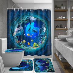 Ocean Beach Shower Curtain Set