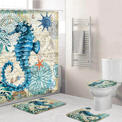 Ocean Beach Shower Curtain Set